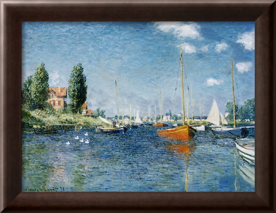 Red Boats, Argenteuil - Claude Monet Paintings